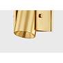 Thumbnail3 of Hudson Valley Nowra 4.75" 1 Lt. Aged Brass Wall Sconce more views