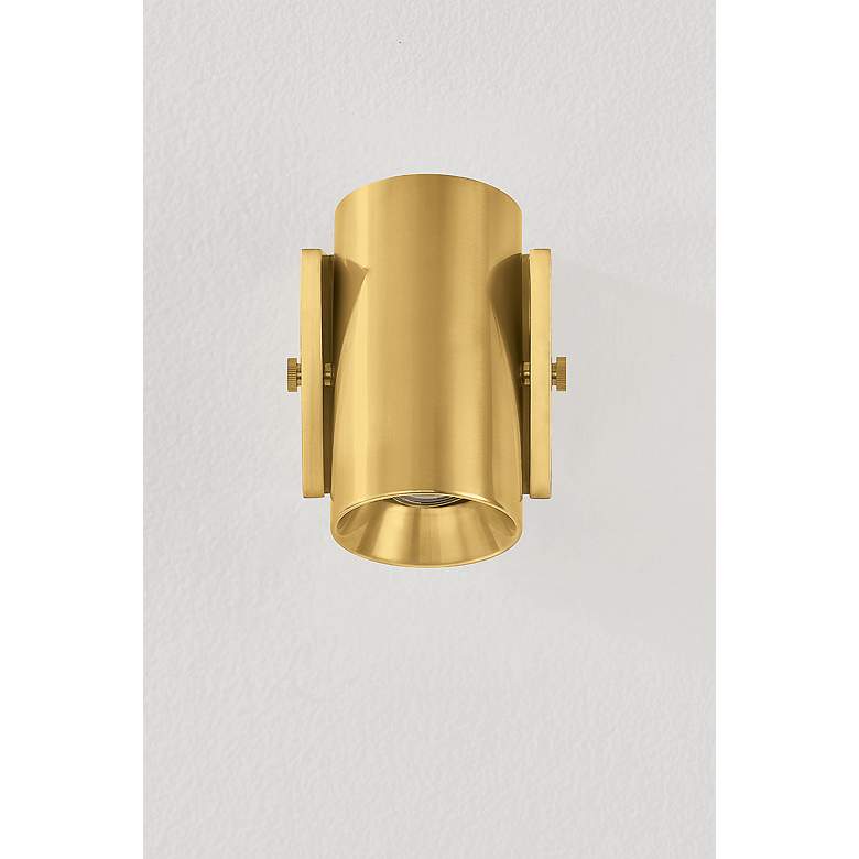 Image 4 Hudson Valley Nowra 4.75" 1 Lt. Aged Brass Wall Sconce more views