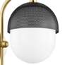 Hudson Valley Nyack 19 1/2" High Aged Brass and Black Wall Sconce