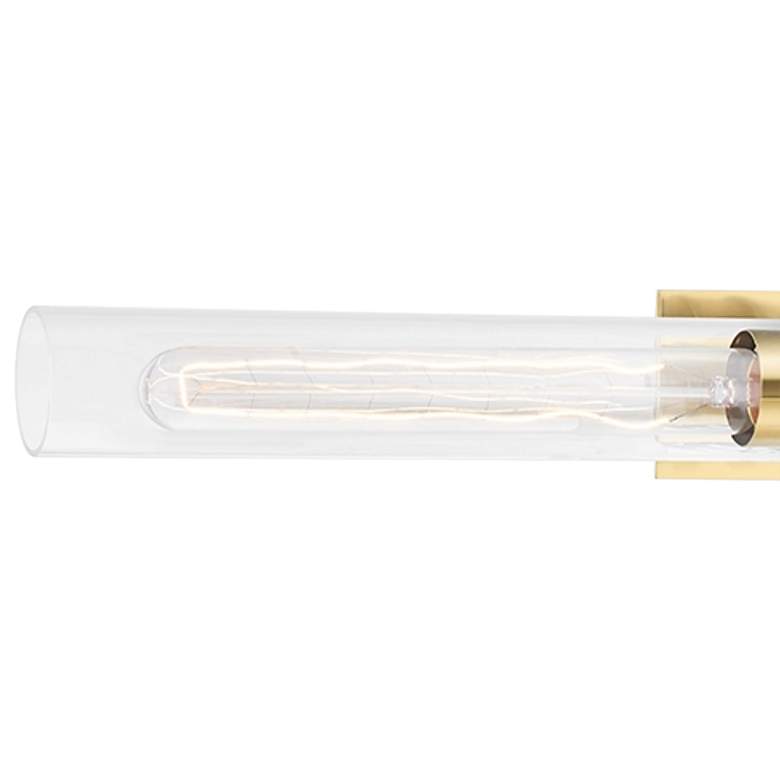 Image 2 Hudson Valley Oakfield 24"W Aged Brass 2-Light Bath Light more views
