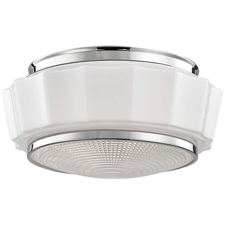 Image 1 Hudson Valley Odessa 13 1/2" Polished Nickel Ceiling Light