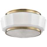 Hudson Valley Odessa 13 1/2&quot; Wide Aged Brass Ceiling Light