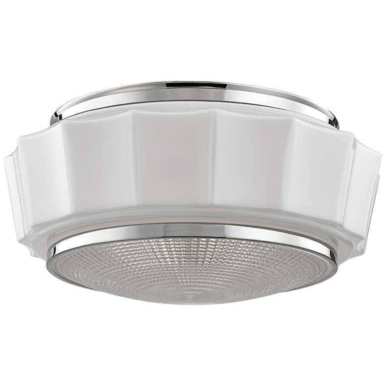 Image 1 Hudson Valley Odessa 16 1/4" Polished Nickel Ceiling Light