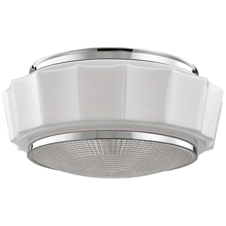 Image 1 Hudson Valley Odessa 16 1/4 inch Polished Nickel Ceiling Light