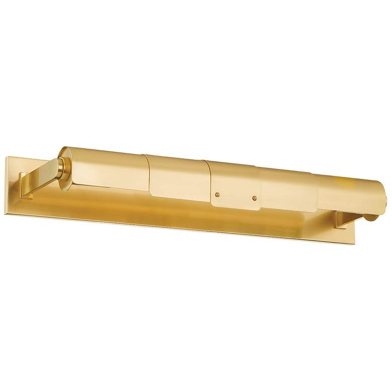 Image 1 Hudson Valley Oneonta 24" Wide Aged Brass 2 Light Picture Light