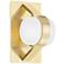 Hudson Valley Orbit 8" High Aged Brass LED Wall Sconce