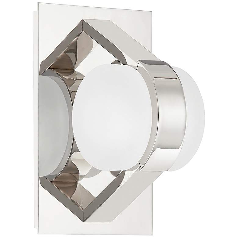 Image 1 Hudson Valley Orbit 8 inch High Polished Nickel LED Wall Sconce