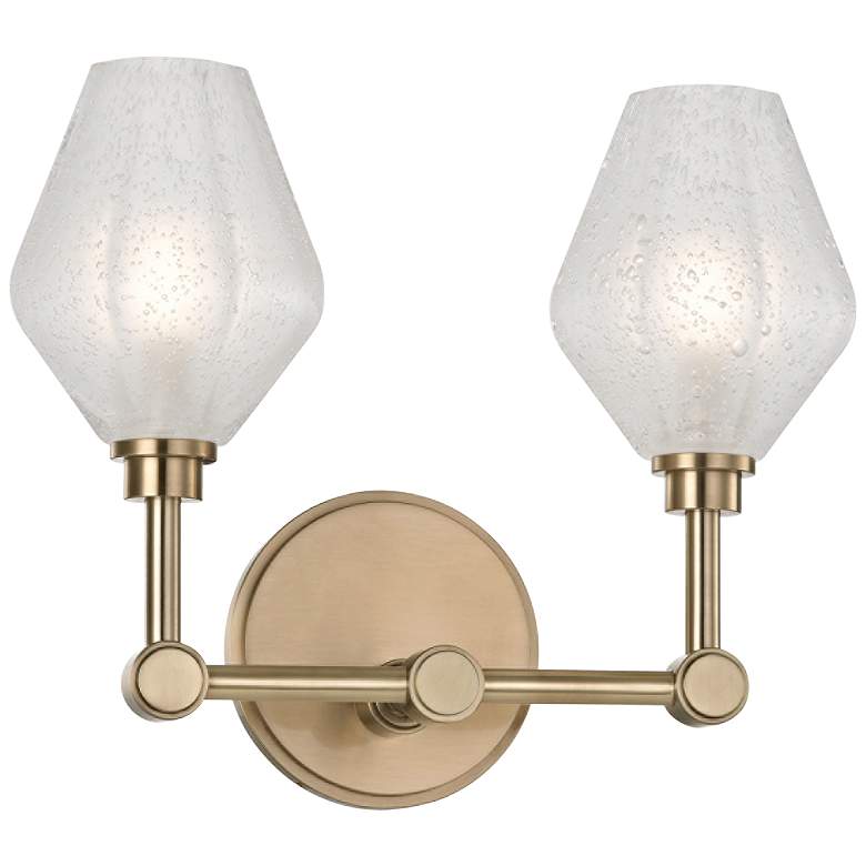 Image 1 Hudson Valley Orin 10 inch High Aged Brass 2-LED Wall Sconce