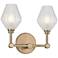 Hudson Valley Orin 10" High Aged Brass 2-LED Wall Sconce