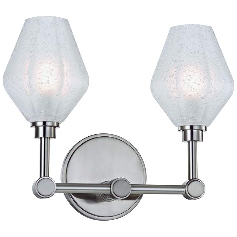 Image 1 Hudson Valley Orin 10 inch High Satin Nickel 2-LED Wall Sconce