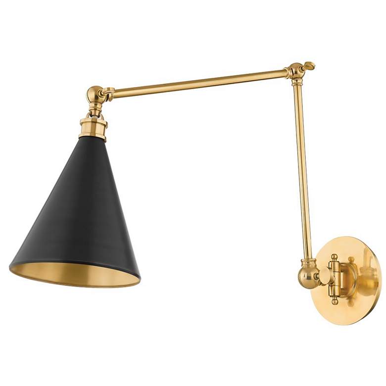 Image 1 Hudson Valley Osterley 6.5 In. Brass 1 Light Sconce