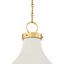 Hudson Valley Painted No. 3 22"W Aged Brass Pendant Light