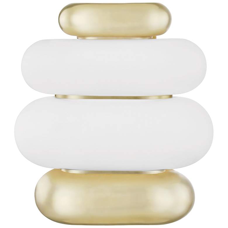 Image 1 Hudson Valley Palisade 12 3/4"H Brass 2-Light Wall Sconce