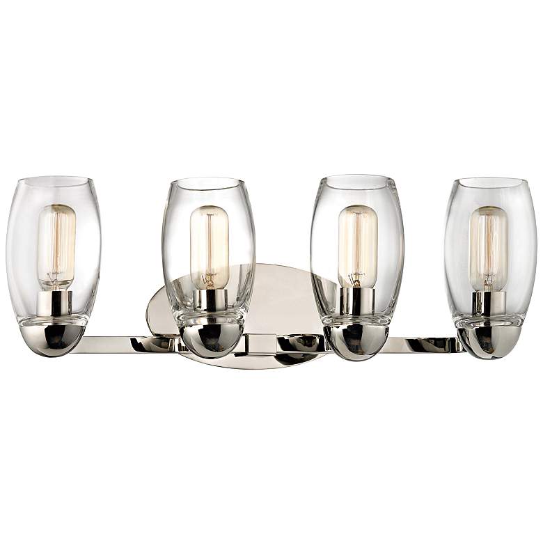 Image 1 Hudson Valley Pamelia 27" Wide Polished Nickel Bath Light