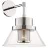 Hudson Valley Paoli 15 1/4" High Polished Nickel Wall Sconce