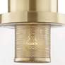 Hudson Valley Paoli 15 1/4" High Aged Brass Wall Sconce