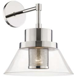 Hudson Valley Paoli 15 1/4&quot; High Polished Nickel Wall Sconce