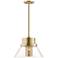 Hudson Valley Paoli 15 3/4" Wide Aged Brass Pendant Light