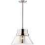 Hudson Valley Paoli 15 3/4" Wide Nickel and Glass Modern Pendant Light