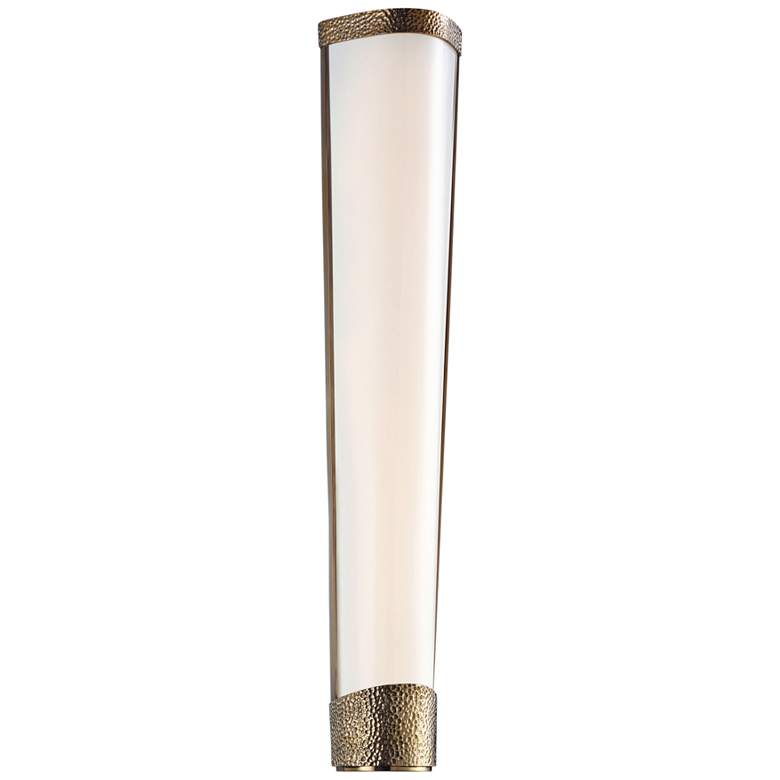 Image 1 Hudson Valley Park Slope 27" High Aged Brass LED Wall Sconce