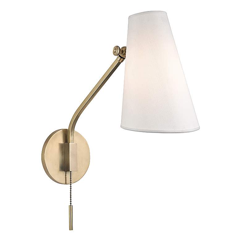 Image 1 Hudson Valley Patten 17 1/2" High Aged Brass Wall Sconce
