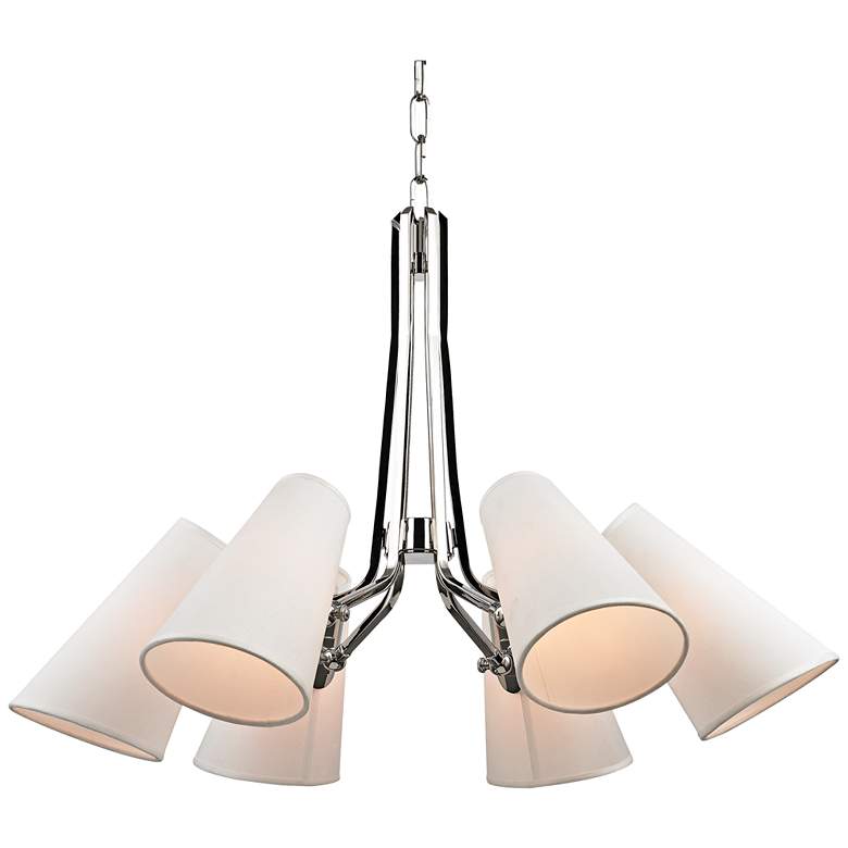 Image 1 Hudson Valley Patten 30" Wide Polished Nickel Chandelier