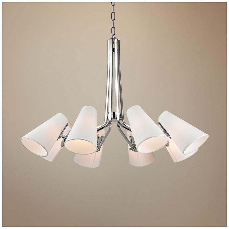 Image 1 Hudson Valley Patten 36 1/2" Wide Nickel Chandelier