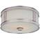 Hudson Valley Patterson 13" Wide Nickel Ceiling Light