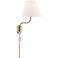 Hudson Valley Patti 30 1/2"H Aged Brass Plug-In Wall Sconce