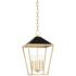 Hudson Valley Paxton 12" Wide Gold Leaf 4-Light Mini Pendant