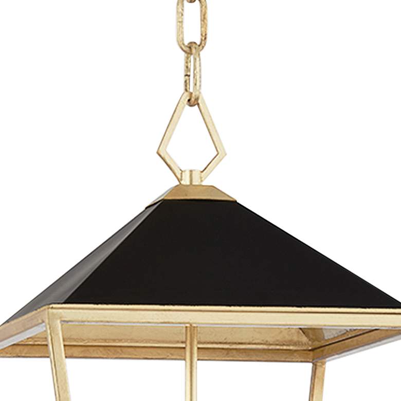 Image 4 Hudson Valley Paxton 12" Wide Gold Leaf 4-Light Mini Pendant more views