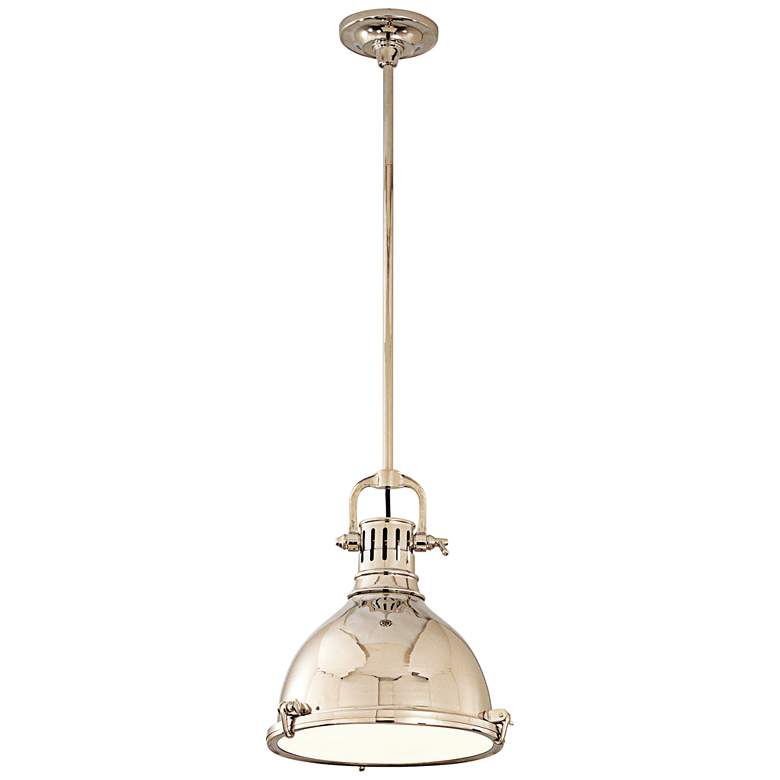 Image 2 Hudson Valley Pelham 16 3/4" Polished Nickel Pendant Light