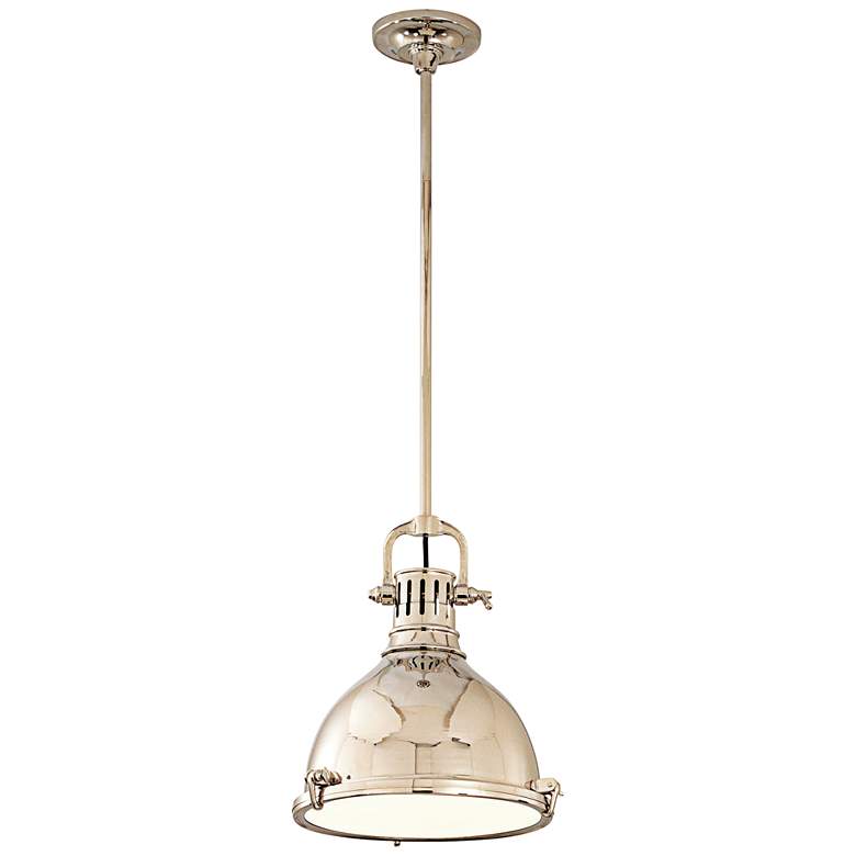 Image 2 Hudson Valley Pelham 16 3/4 inch Polished Nickel Pendant Light