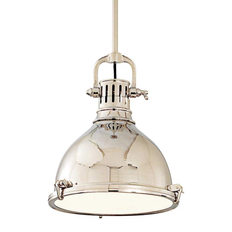 Image 4 Hudson Valley Pelham 16 3/4" Polished Nickel Pendant Light more views