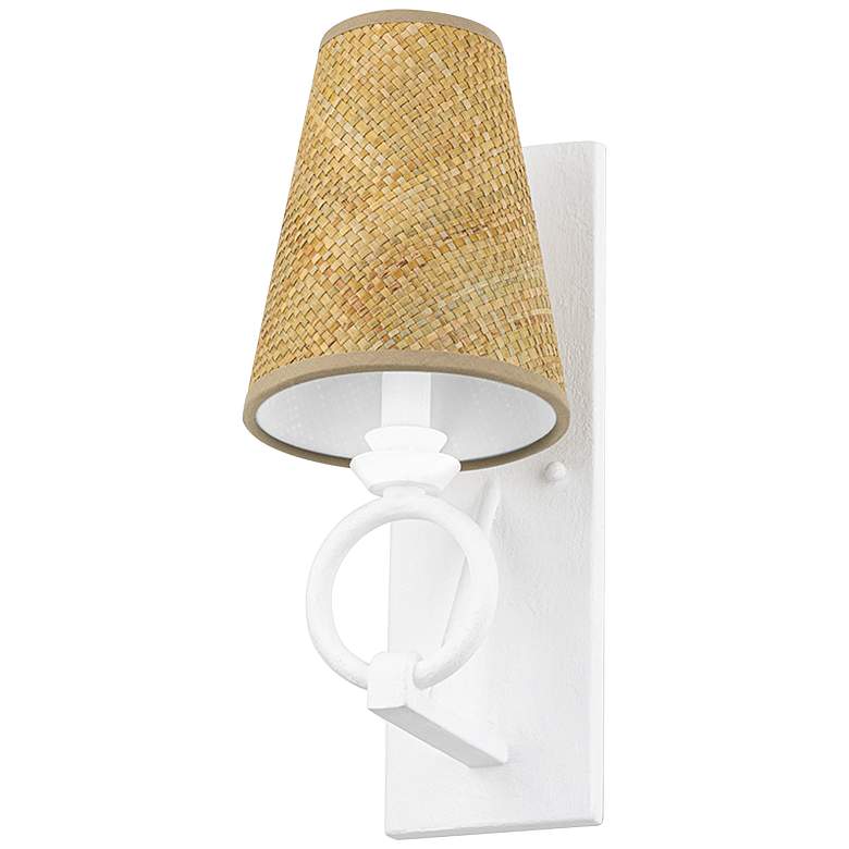 Image 3 Hudson Valley Pendelton 14 1/2"H White Plaster Wall Sconce more views
