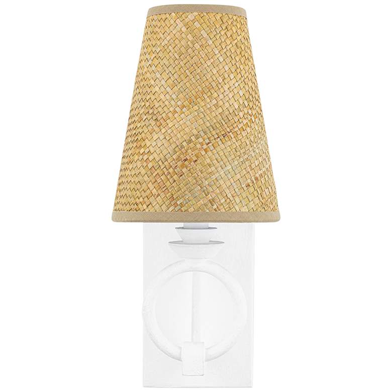 Image 5 Hudson Valley Pendelton 14 1/2"H White Plaster Wall Sconce more views