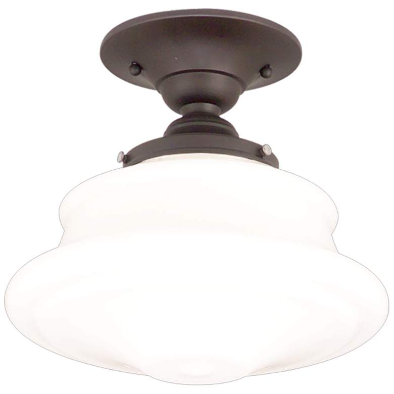 Image 1 Hudson Valley Petersburg 16" Wide Old Bronze Ceiling Light