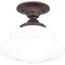 Hudson Valley Petersburg 16" Wide Old Bronze Ceiling Light