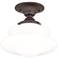 Hudson Valley Petersburg 16" Wide Old Bronze Ceiling Light