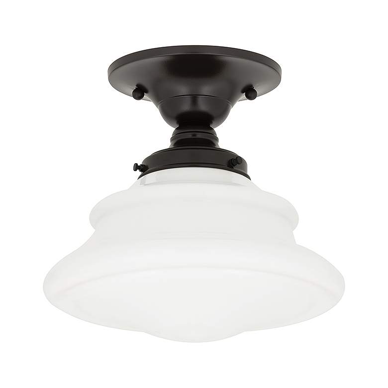 Image 1 Hudson Valley Petersburg 9.5In 1 Light Semi Flush