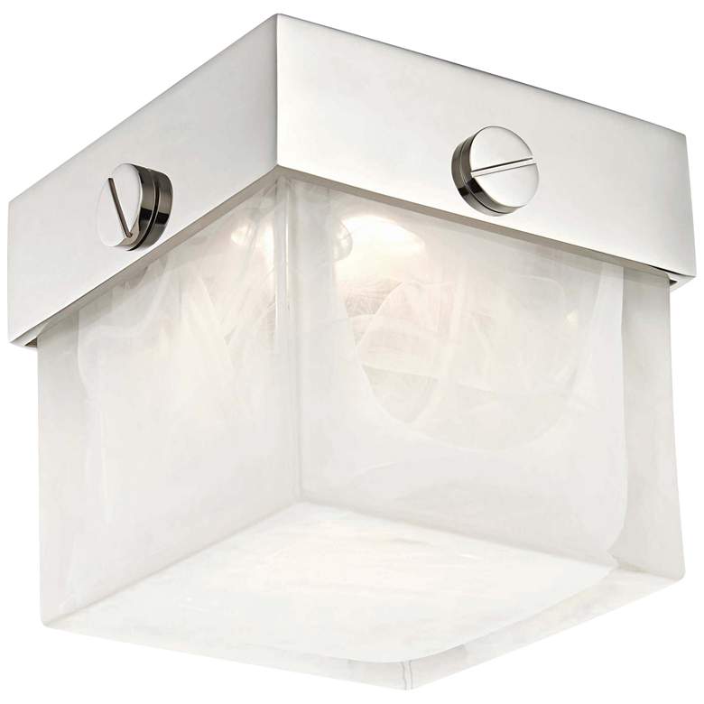 Image 1 Hudson Valley Petty 5"W Polished Nickel LED Ceiling Light