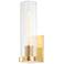 Hudson Valley Porter 13" High Aged Brass Wall Sconce