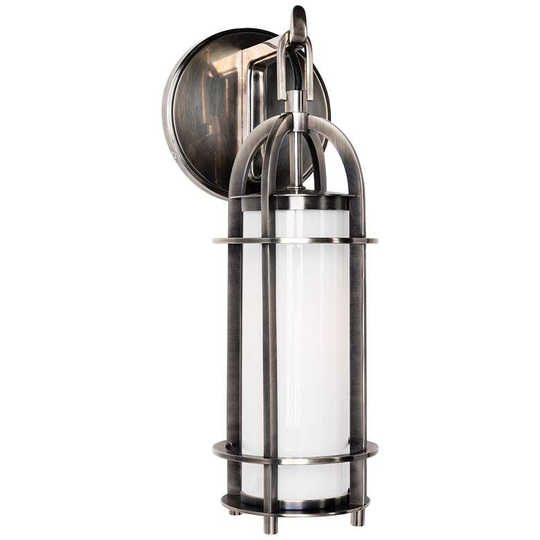 Image 1 Hudson Valley Portland 14 1/2"H Polished Nickel Wall Sconce