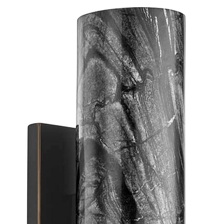Image 2 Hudson Valley Predock 10" High Black 2-Light LED Wall Sconce more views