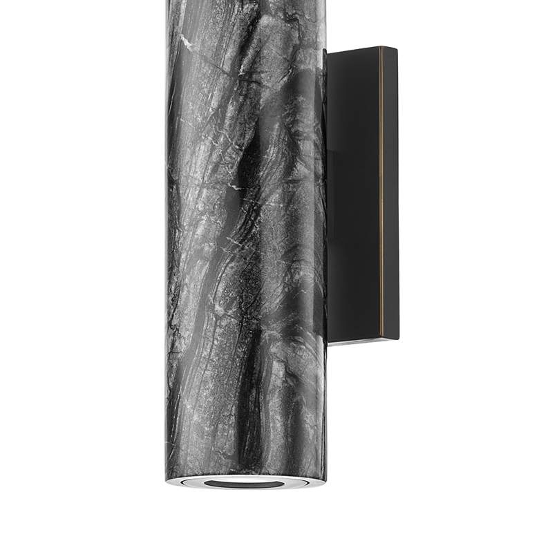 Image 3 Hudson Valley Predock 10" High Black 2-Light LED Wall Sconce more views