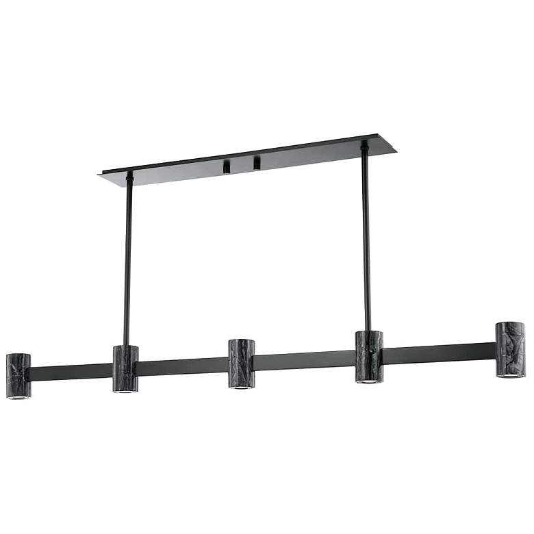 Image 1 Hudson Valley Predock 57"W Black Bronze LED Linear Pendant