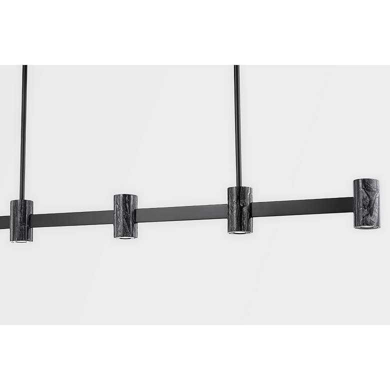 Image 2 Hudson Valley Predock 57"W Black Bronze LED Linear Pendant more views