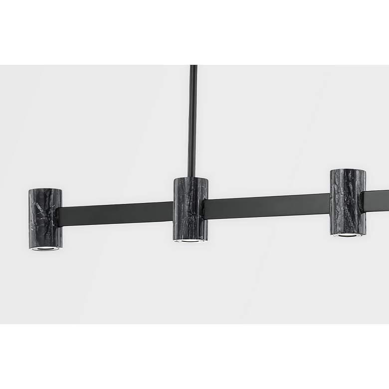 Image 3 Hudson Valley Predock 57"W Black Bronze LED Linear Pendant more views