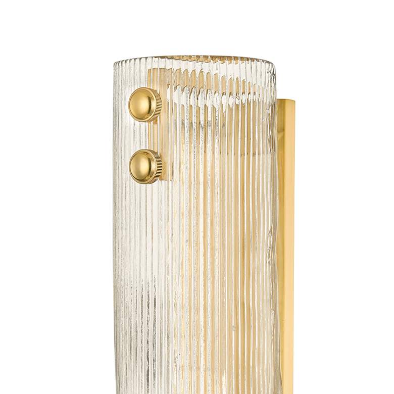 Image 3 Hudson Valley Prospect Park 14" High Aged Brass Wall Sconce more views