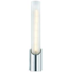 Hudson Valley Pylon 13 3/4"H Polished Chrome LED Wall Sconce